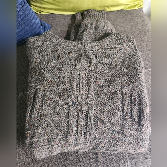 Vintage 60's-70's Virgin Wool Crewneck Confetti Large Mens - Picture 3 of 4